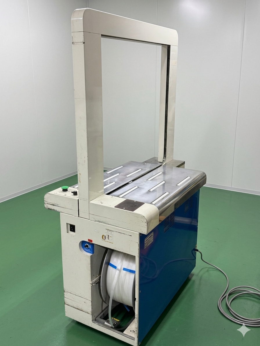 整備済みのレンタル用バンド掛け機 全体写真